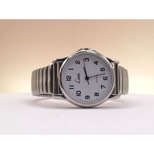Limit Gents Stainless Expanding Stainless Steel Band and Case Watch NEW BATTERY